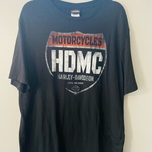 Harley-Davidson Black Short-Sleeve HDMC Motorcycles Shield Tee